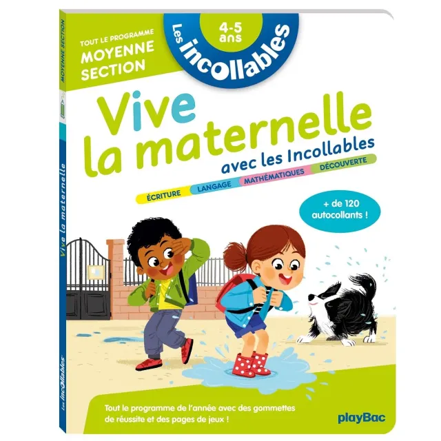 Les Incollables Moyenne Section cahier maternelle autocollants