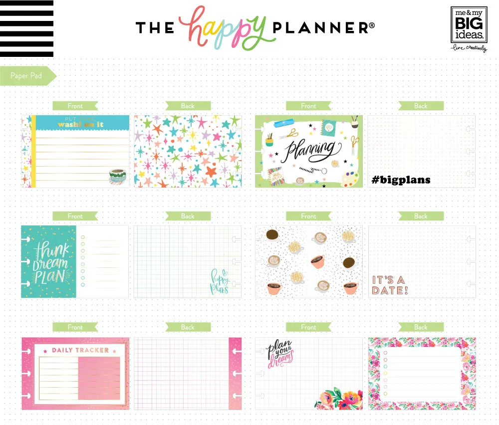 Me & my big ideas Happy Planner Girl stickers pack accessoires