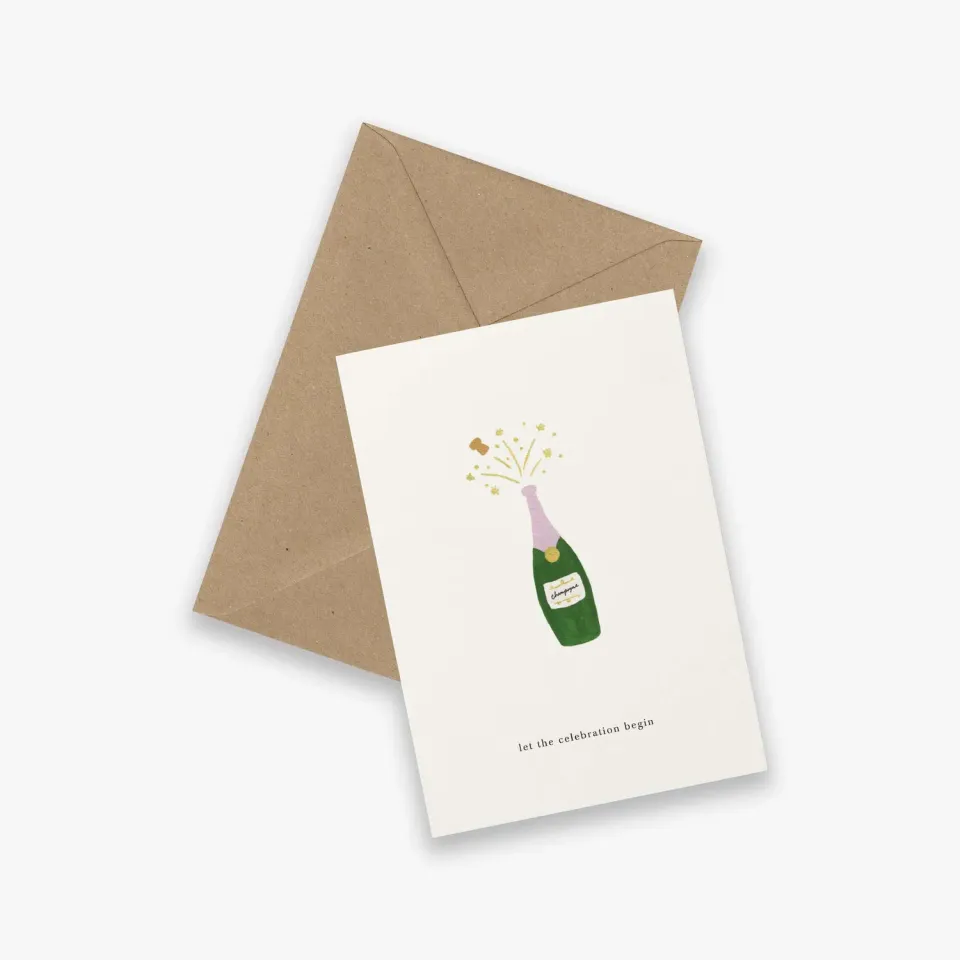 Kartotek Champagne carte félicitations célébration