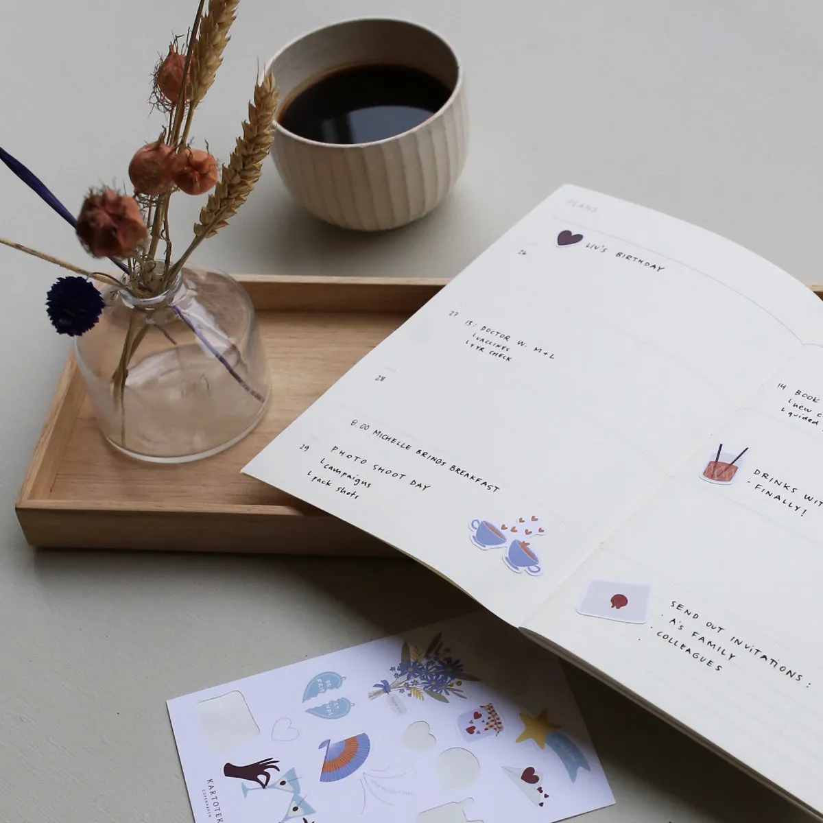 Kartotek Weekly Planner carnet semainier A5 23 semaines