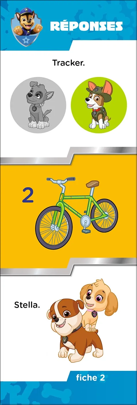 Les Incollables Pat' Patrouille Toute Petite Section éventail 120 quiz