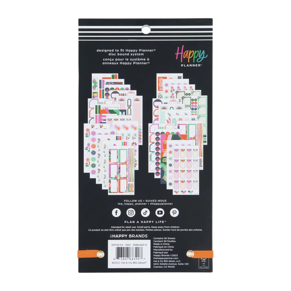 Happy Planner Abstract Florals carnet stickers floral