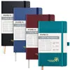Poprun CH127L carnets lignés A5 rigides 4 couleurs lot 4