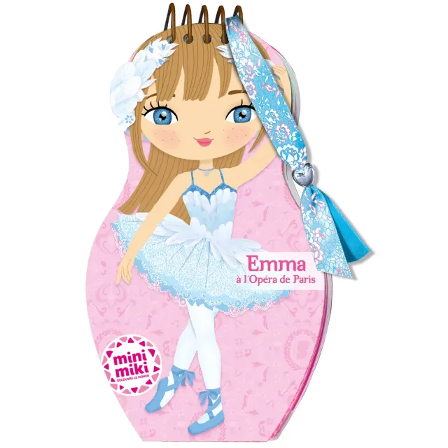 Minimiki Emma à l'Opéra carnet créatif stickers et bracelet