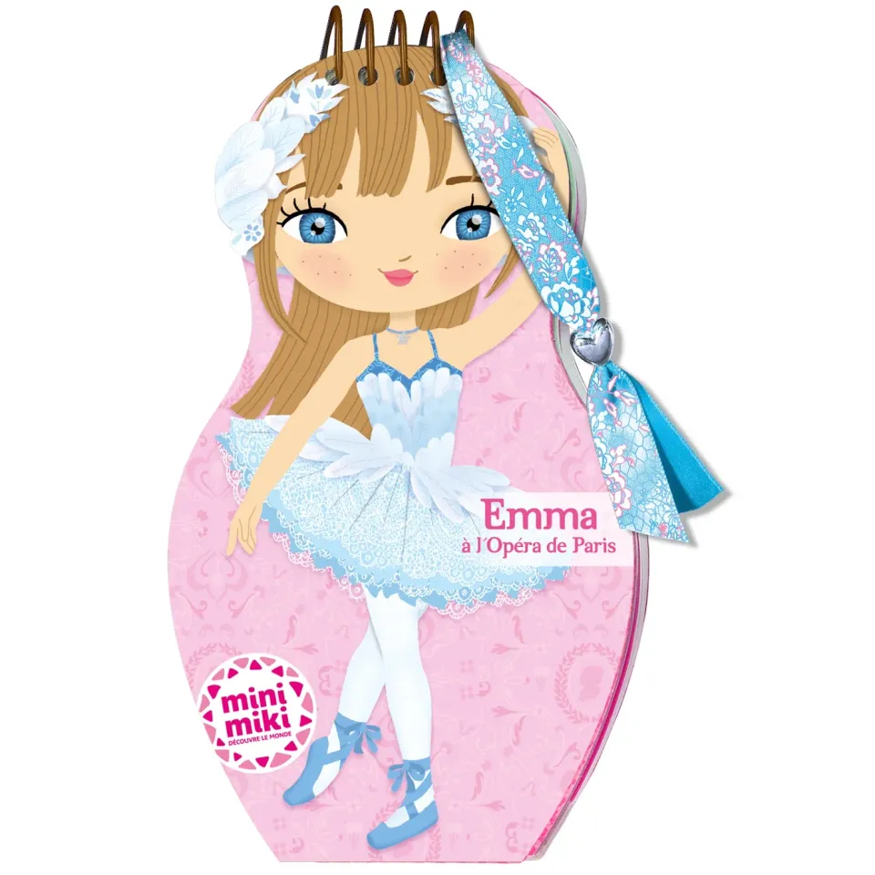 Minimiki Emma à l'Opéra carnet créatif stickers et bracelet