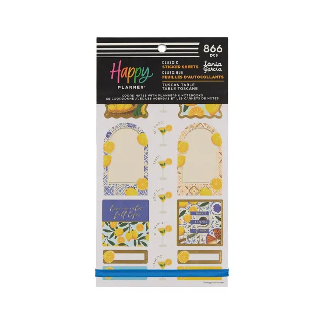 Me & my big ideas Tuscan Table Meal Planning stickers 866 pièces classique