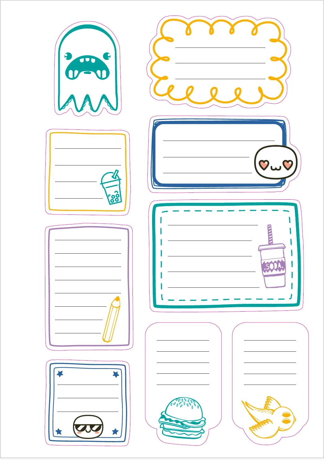Frigobloc Mon agenda créatif spécial sixième 2024-2025 agenda personnalisable