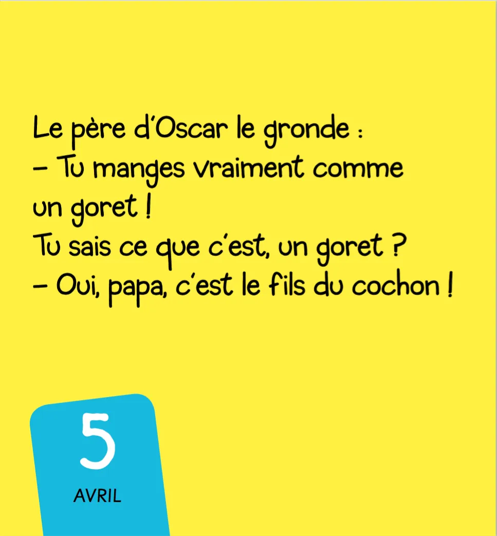 365 Blagues de récré mini calendrier enfant blagues