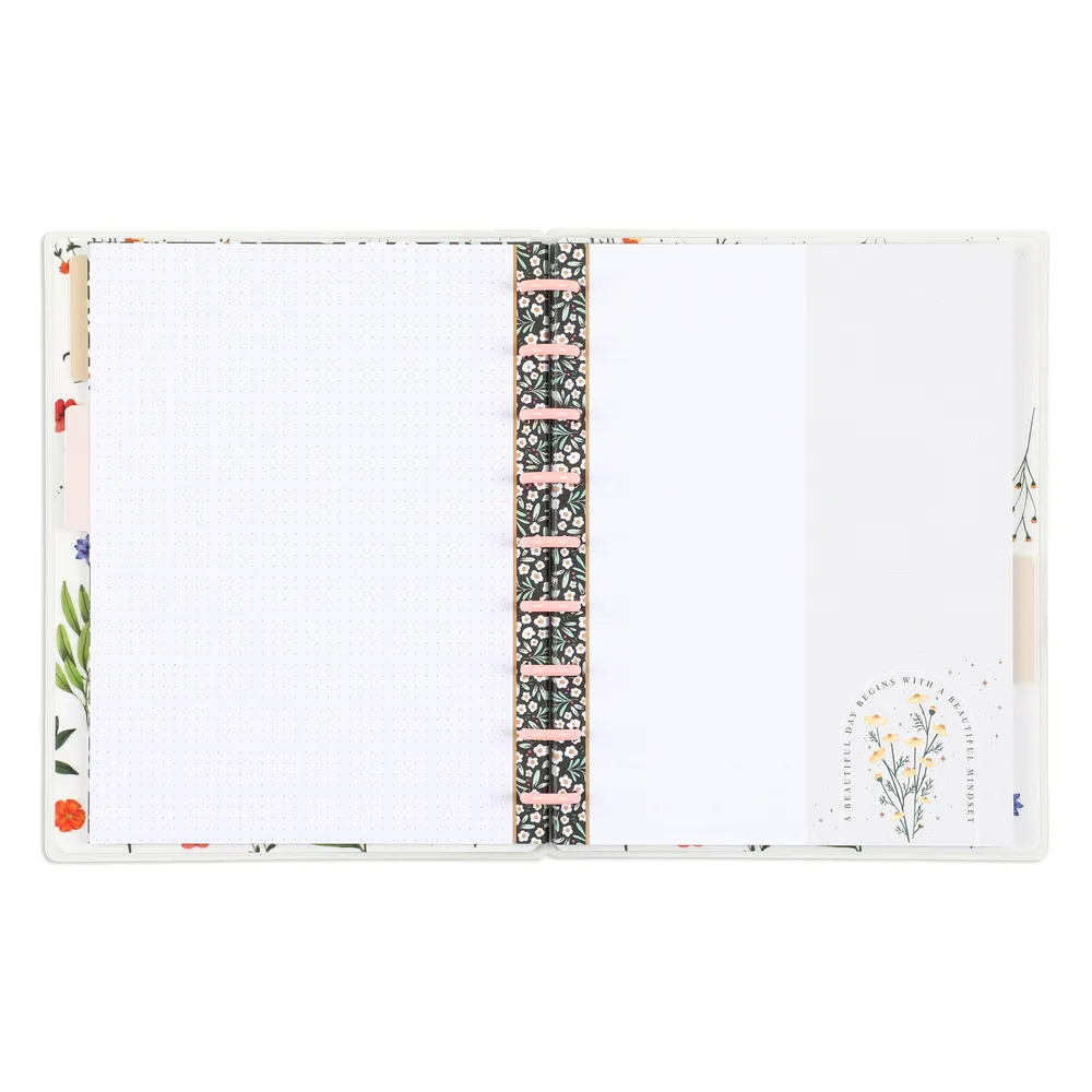 Happy Planner Moody Blooms Dotted Lined Classic Notebook carnet 60