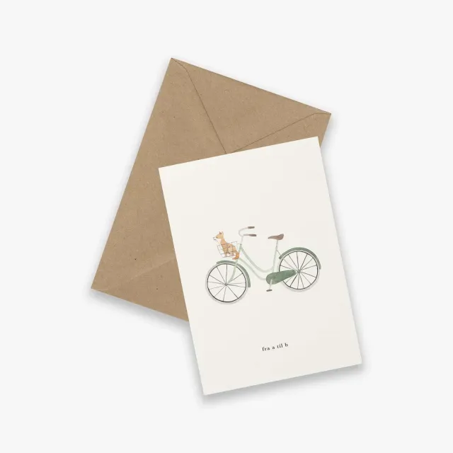 Kartotek Cykel carte de vœux avec enveloppe