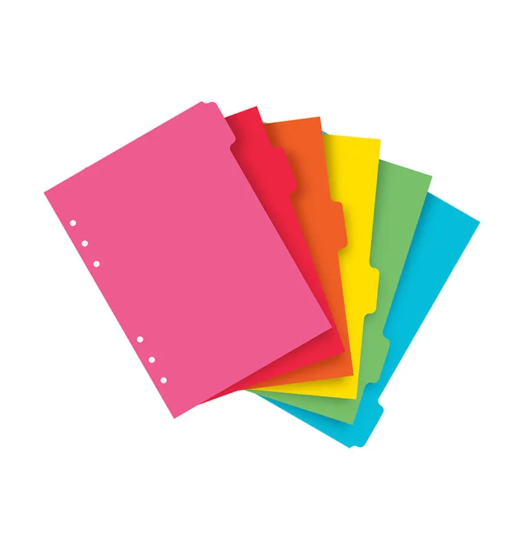 Filofax Classic intercalaires A5 6 onglets neutres