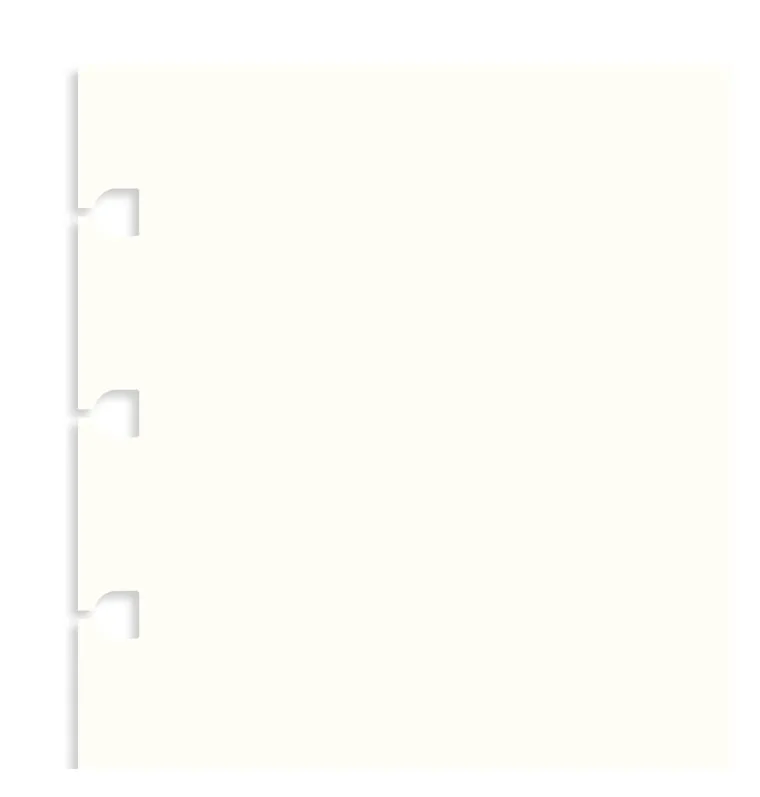 Filofax Notebook recharge feuilles blanches Pocket