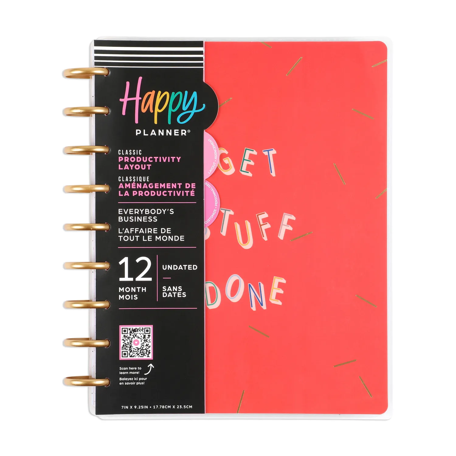Happy Planner Everybody's Business agenda Classic non daté 12 mois