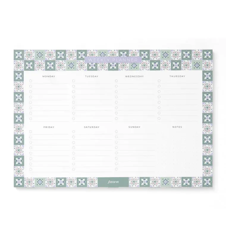 Filofax Mediterranean planner semainier magnétique 60 feuilles