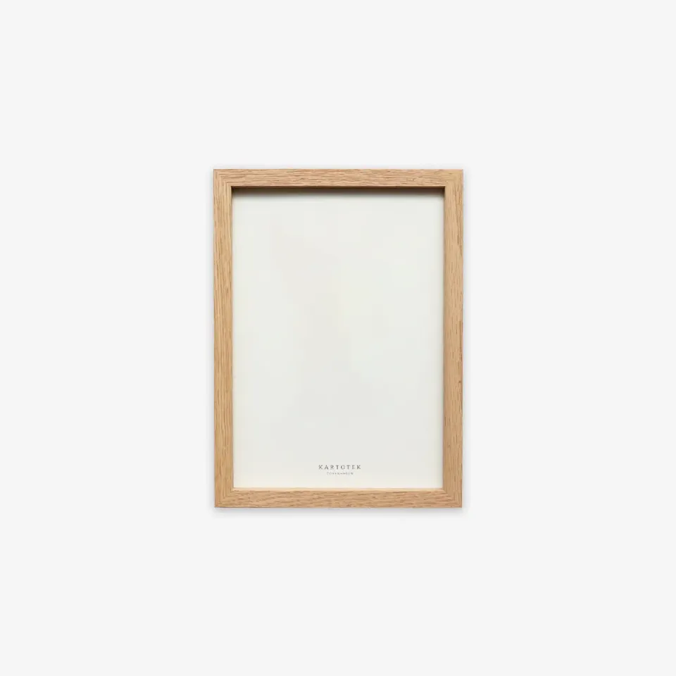Kartotek cadre bois chêne 15x21 cm pour carte A5