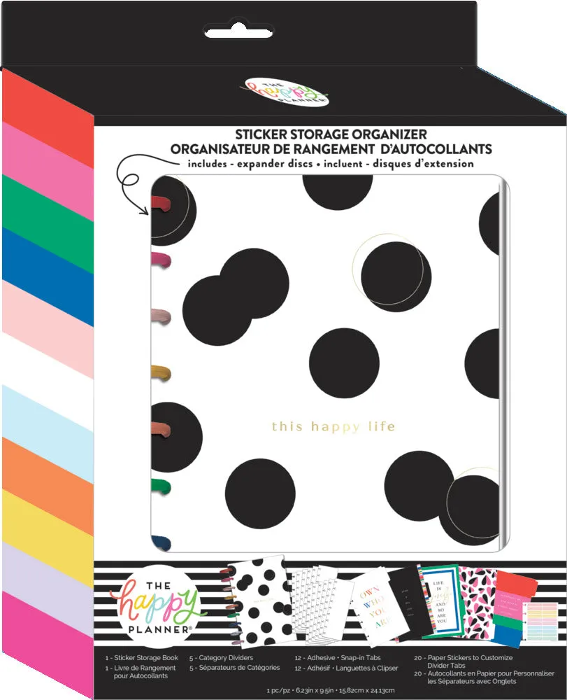 Happy Planner Bold and Bright organiseur stickers à disques