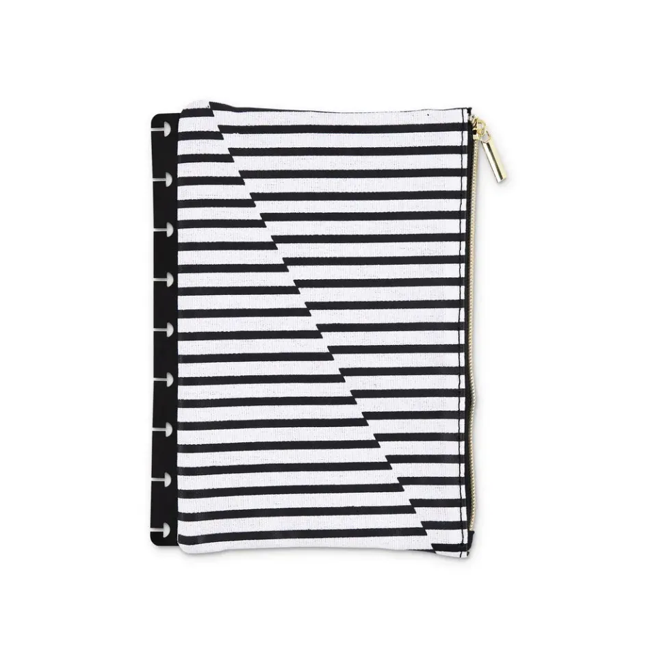 Happy Planner Abstract Shapes trousse stylos à anneaux Classic toile