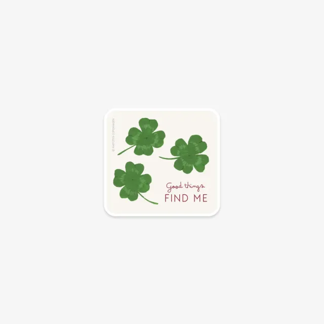 Kartotek Clover sticker vinyle trèfle mat sans PVC