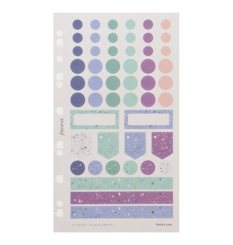 Filofax Expressions stickers repositionnables pastel doré