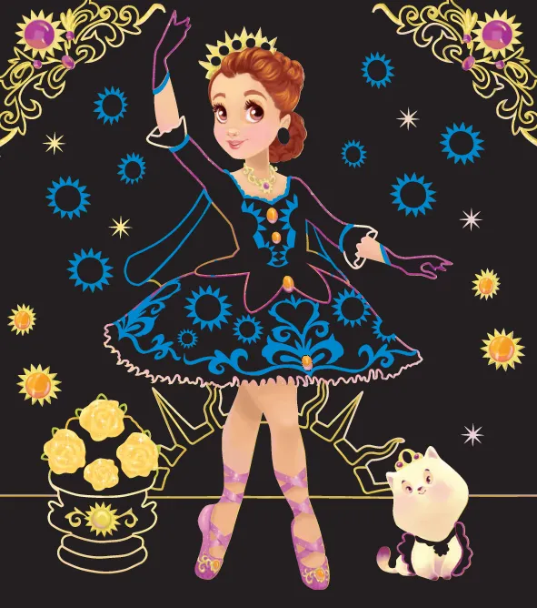 Frigobloc Mon atelier paillettes Danseuses coffret créatif
