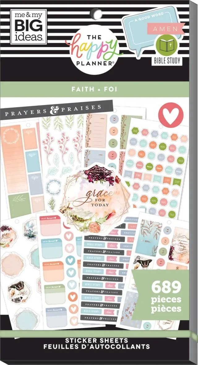 Happy Planner Faith Be Still stickers value pack 689