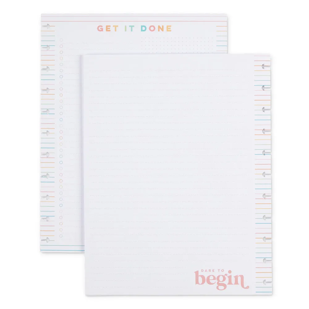 Happy Planner Get It Done Big recharge papier 40 feuilles ligné