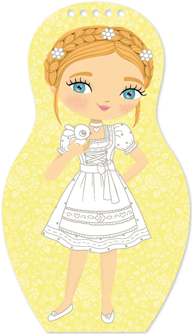 Minimiki Clara en Allemagne carnet créatif stickers