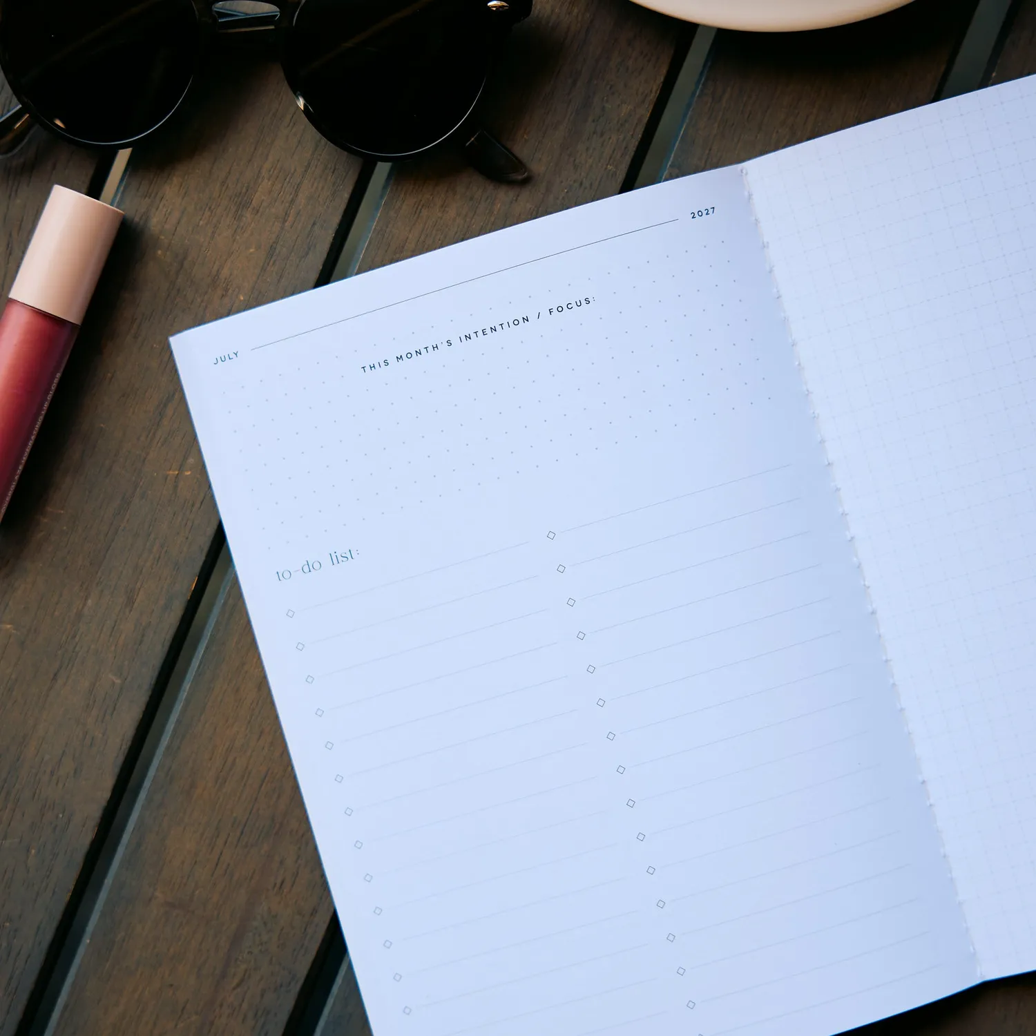 Happy Planner Folio Modern Tones recharge mensuelle 2027 A5