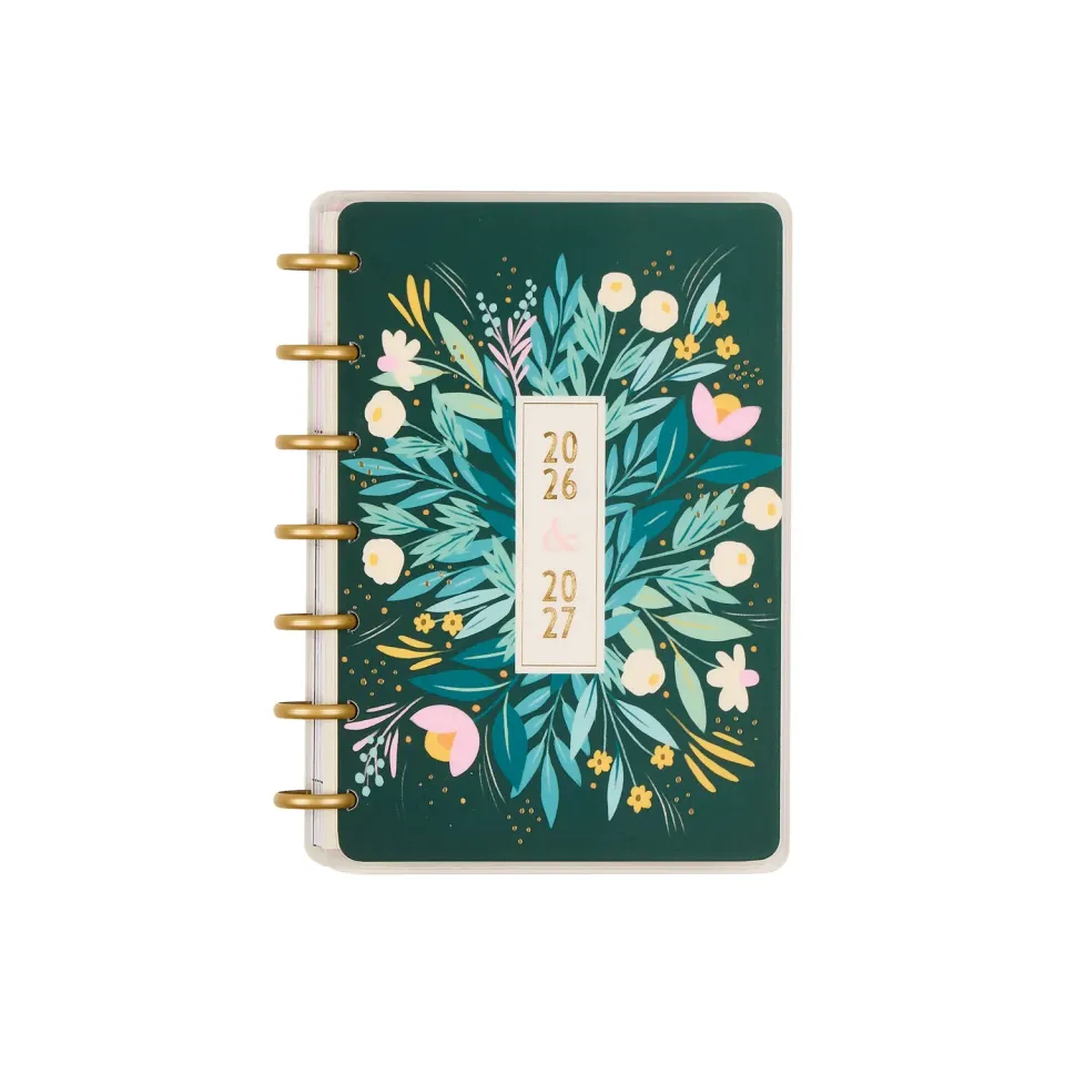 Happy Planner Floral Embrace 2026-2027 agenda Mini horizontal