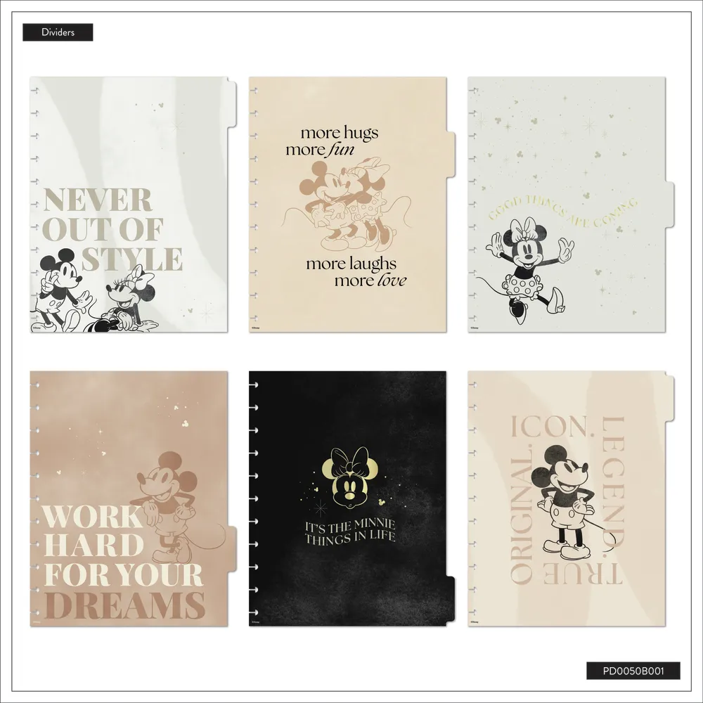 Happy Planner Mod Mickey agenda Big horizontal Deluxe non daté