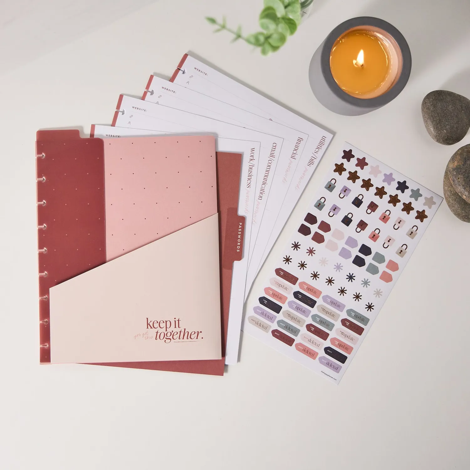 Happy Planner Rise & Align extension mots de passe Classic