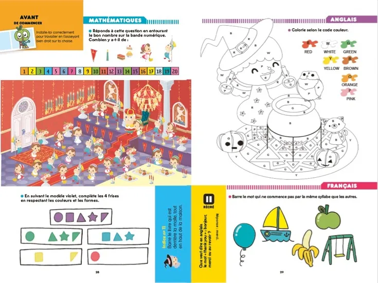 Frigobloc Les Incollables cahier de vacances GS-CP 2019 révisions