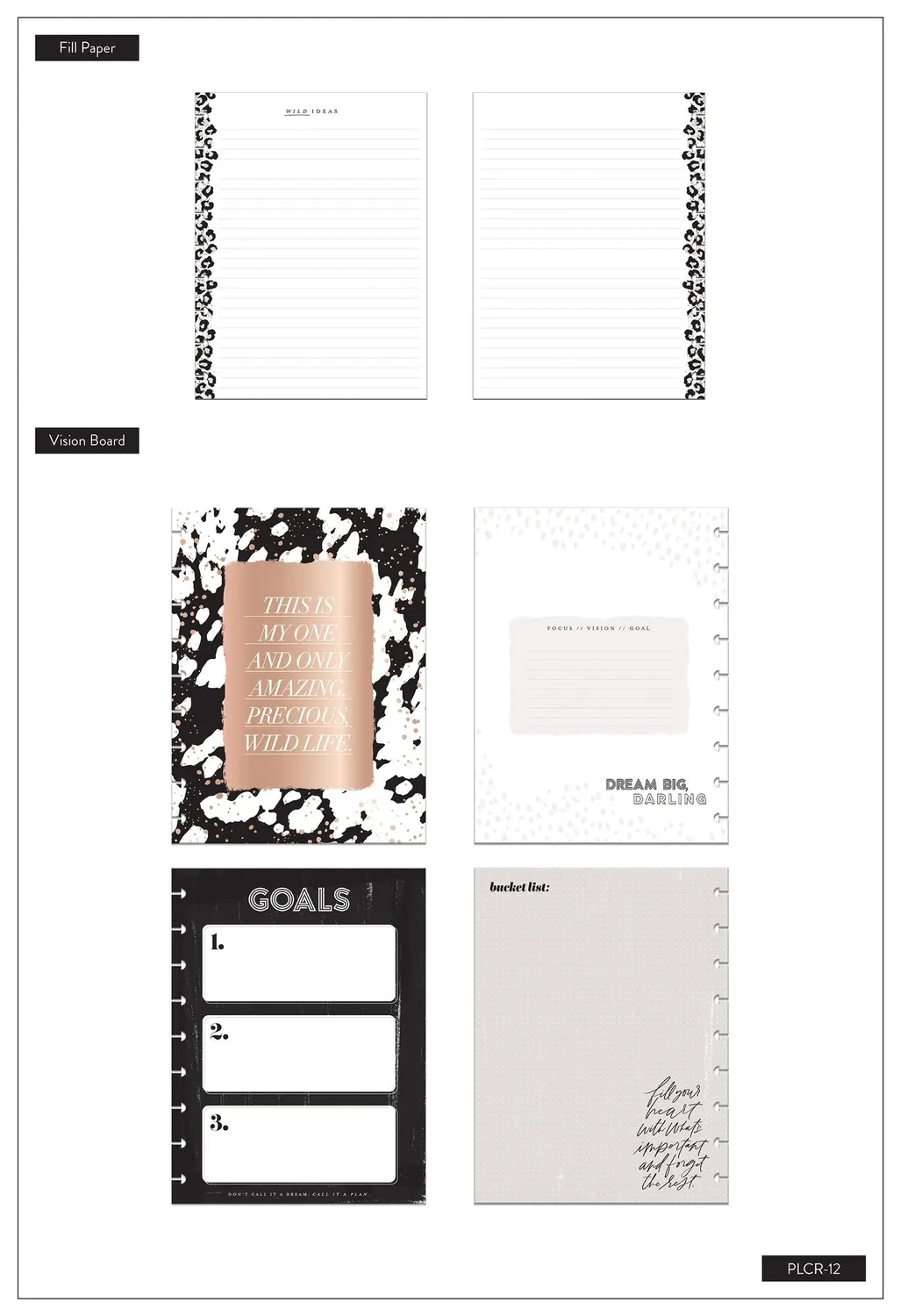 Happy Planner Wild Styled kit classic compagnon agenda