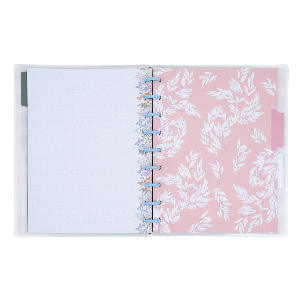 Happy Planner Soft Florals carnet Classic 60 feuilles ligné pointillé