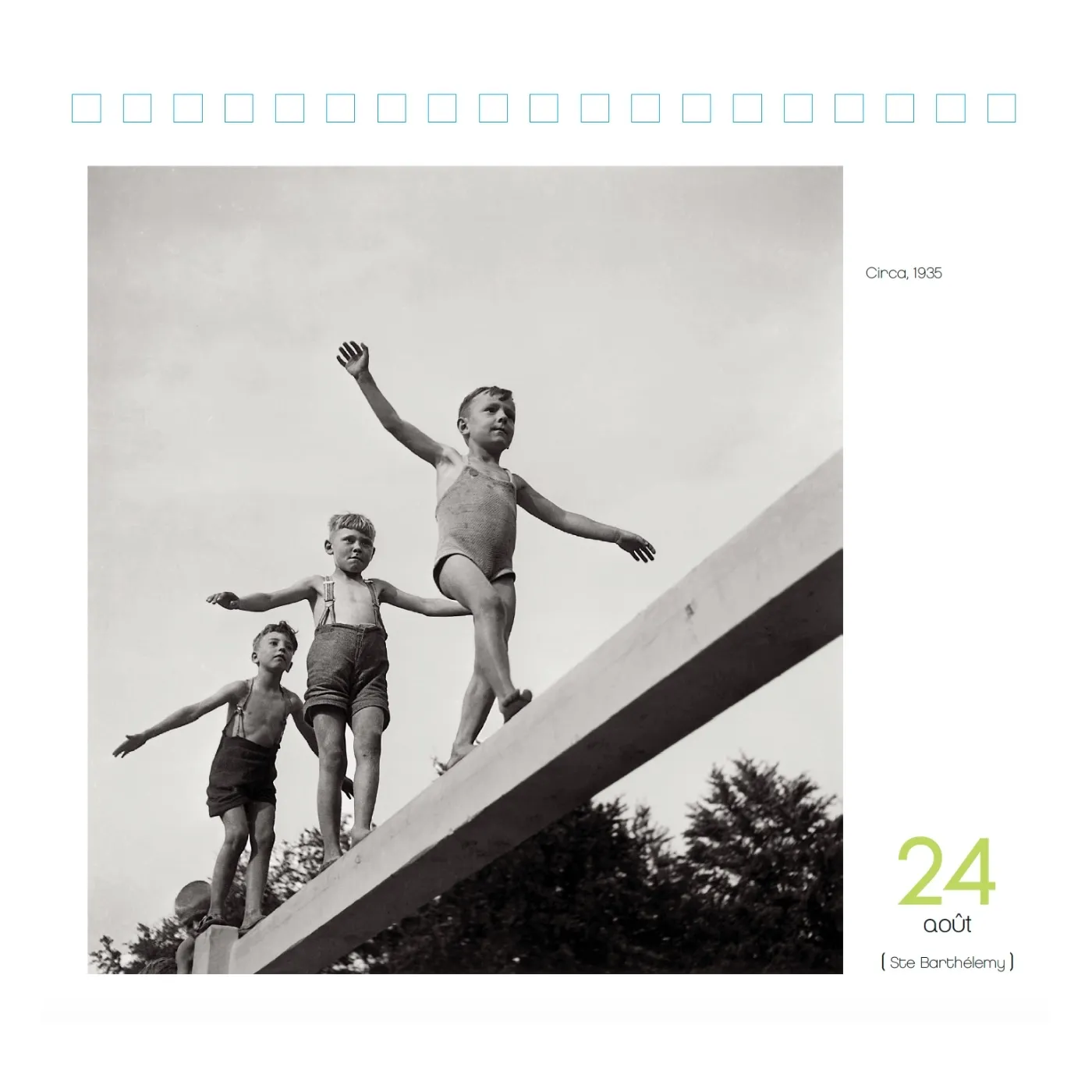 Frigobloc 365 jours avec Doisneau calendrier photo noir et blanc