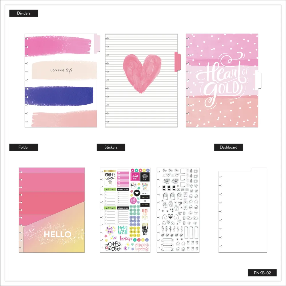 Happy Planner Happy & Humble carnet à disques classic pointillé