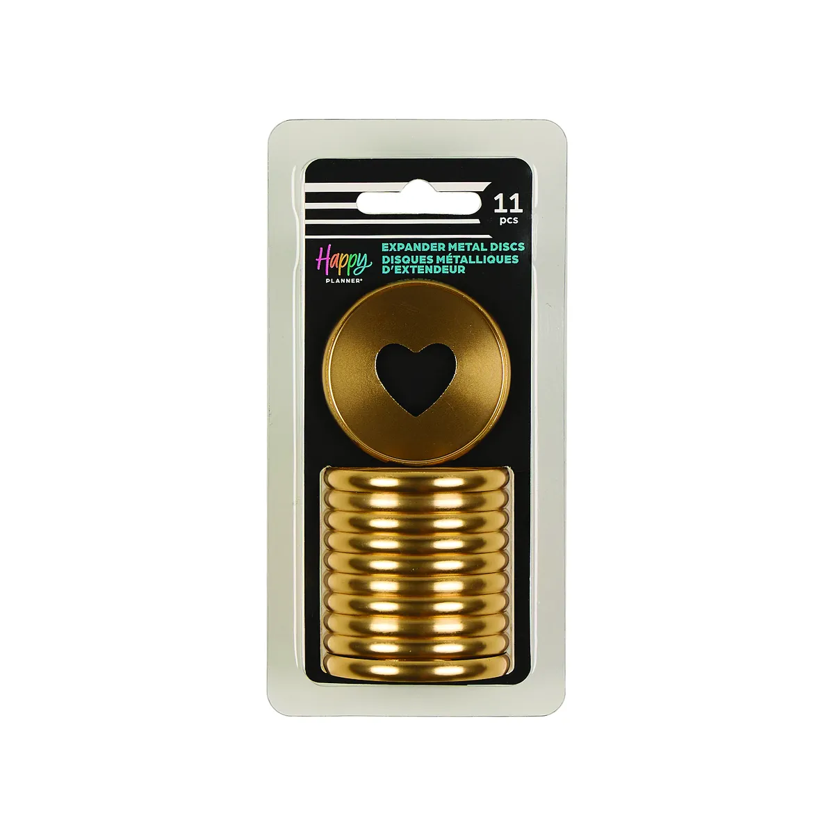 Me & my big ideas Happy Planner Sunshine Gold disques métal jaune x11