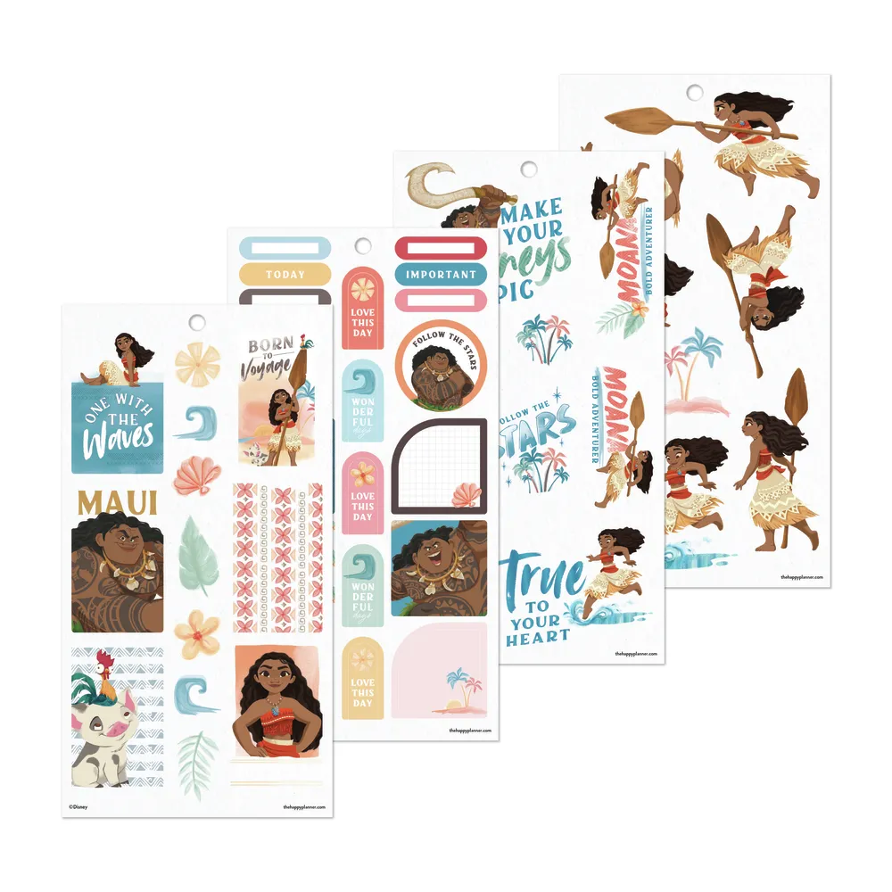 Happy Planner Disney Moana Value Pack stickers 428