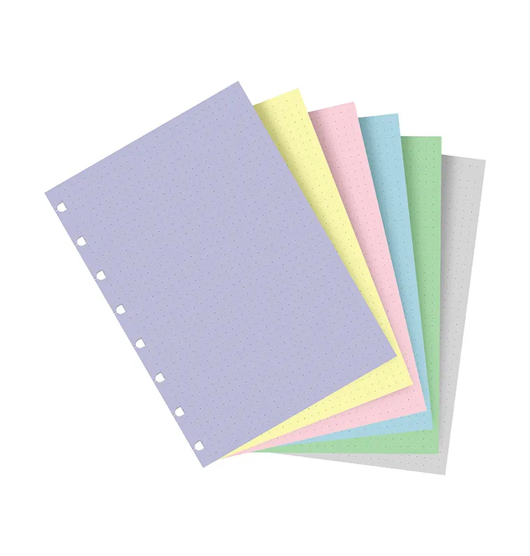 Filofax Pastels A5 recharge pointillée carnet pastel