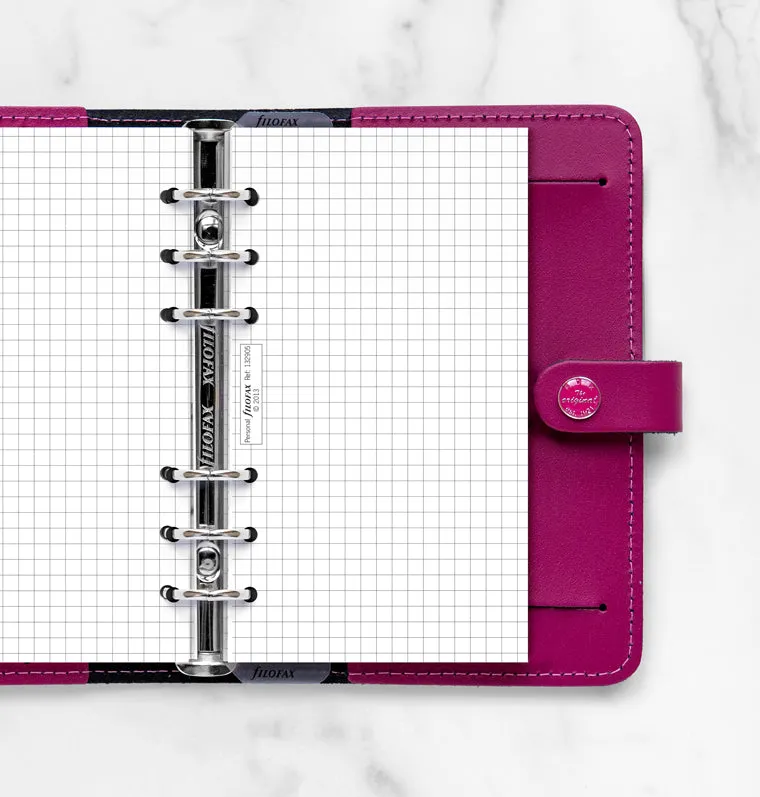 Filofax Classic recharge papier quadrillé personal 20 feuilles