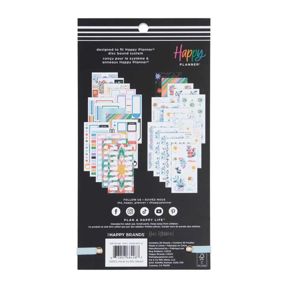 Happy Planner Blooming With Pride carnet stickers 30 planches 488