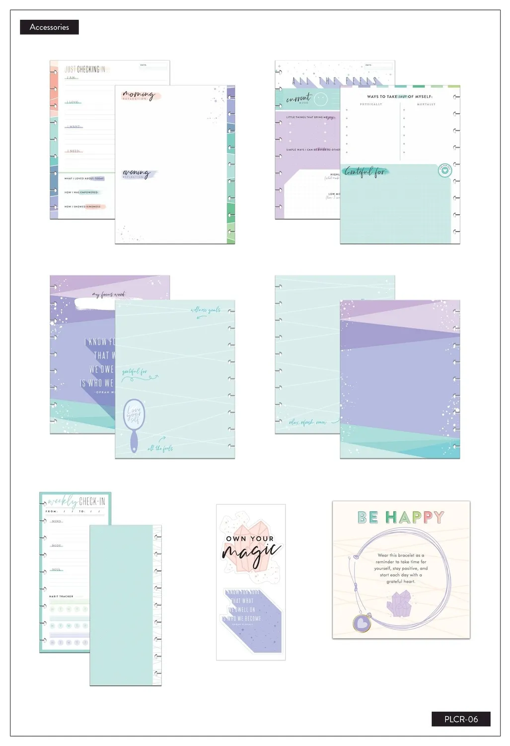 Happy Planner Wellness Companion Classic pack bien-être