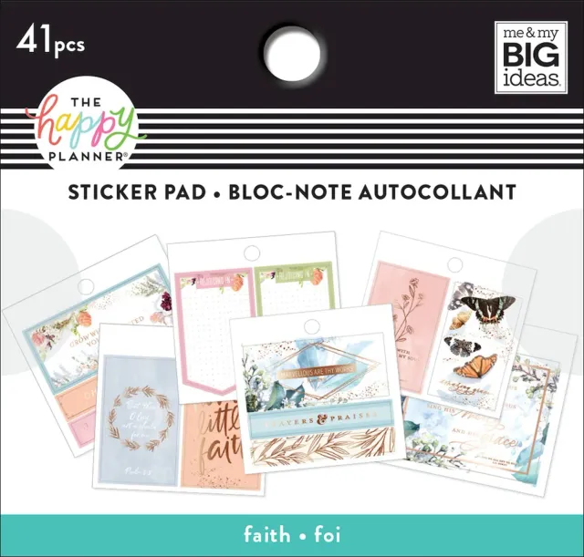Happy Planner Faith mini stickers bloc 41 pièces