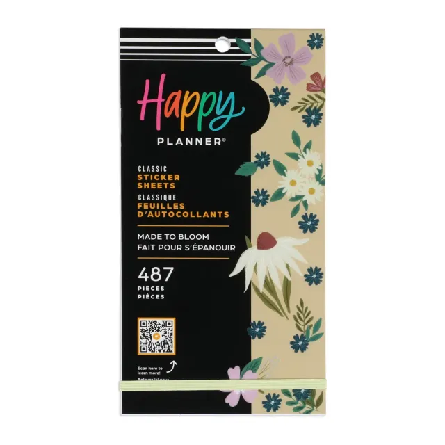 Happy Planner Made to Bloom Value Pack stickers floraux 487
