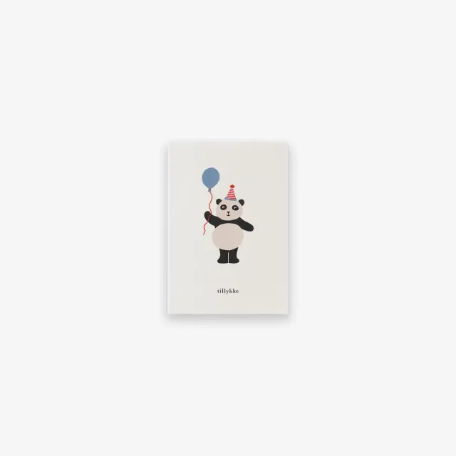 Kartotek Fødselsdagspanda petite carte anniversaire A7