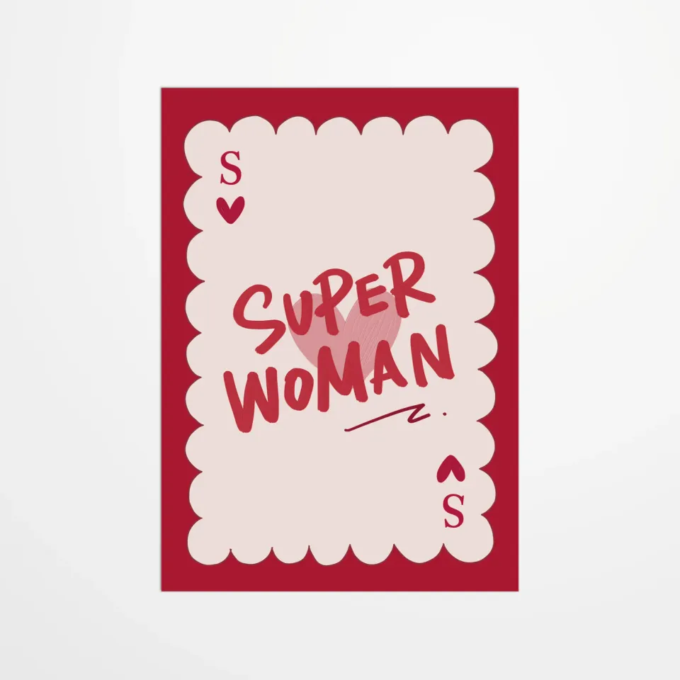 My365 Rio Soley Super Woman carte postale motivante