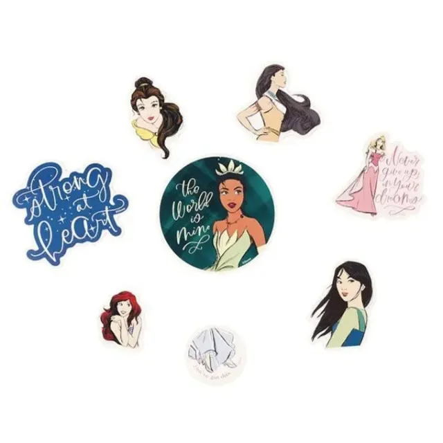 Happy Planner Disney Princess Strong at Heart decals vinyle x8