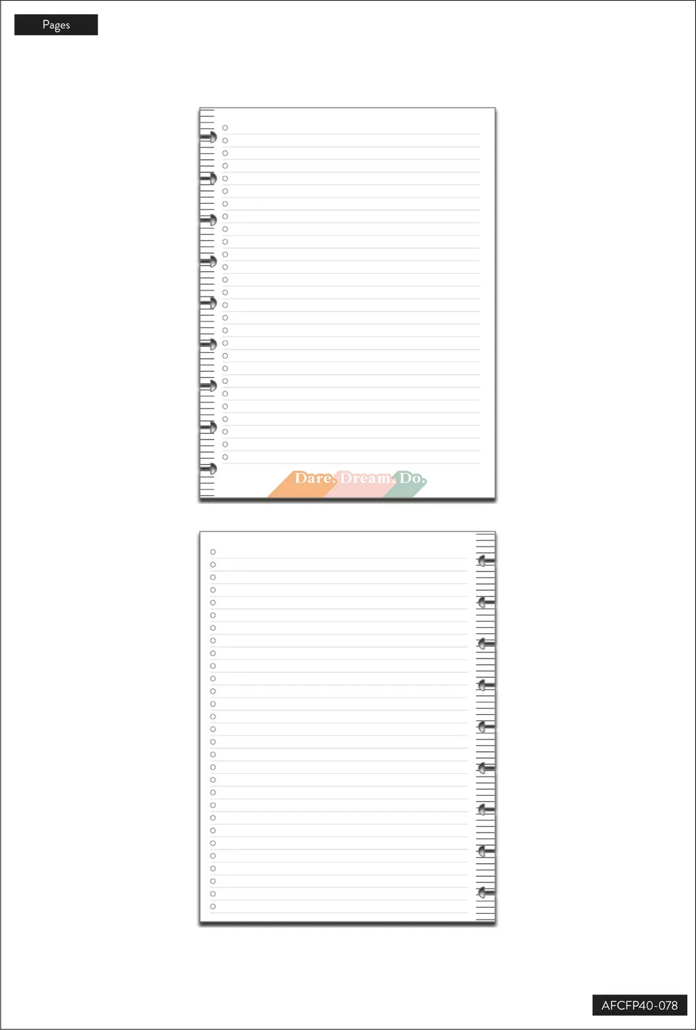 Me & my big ideas Everyday Checklist recharge papier classic 40 feuilles