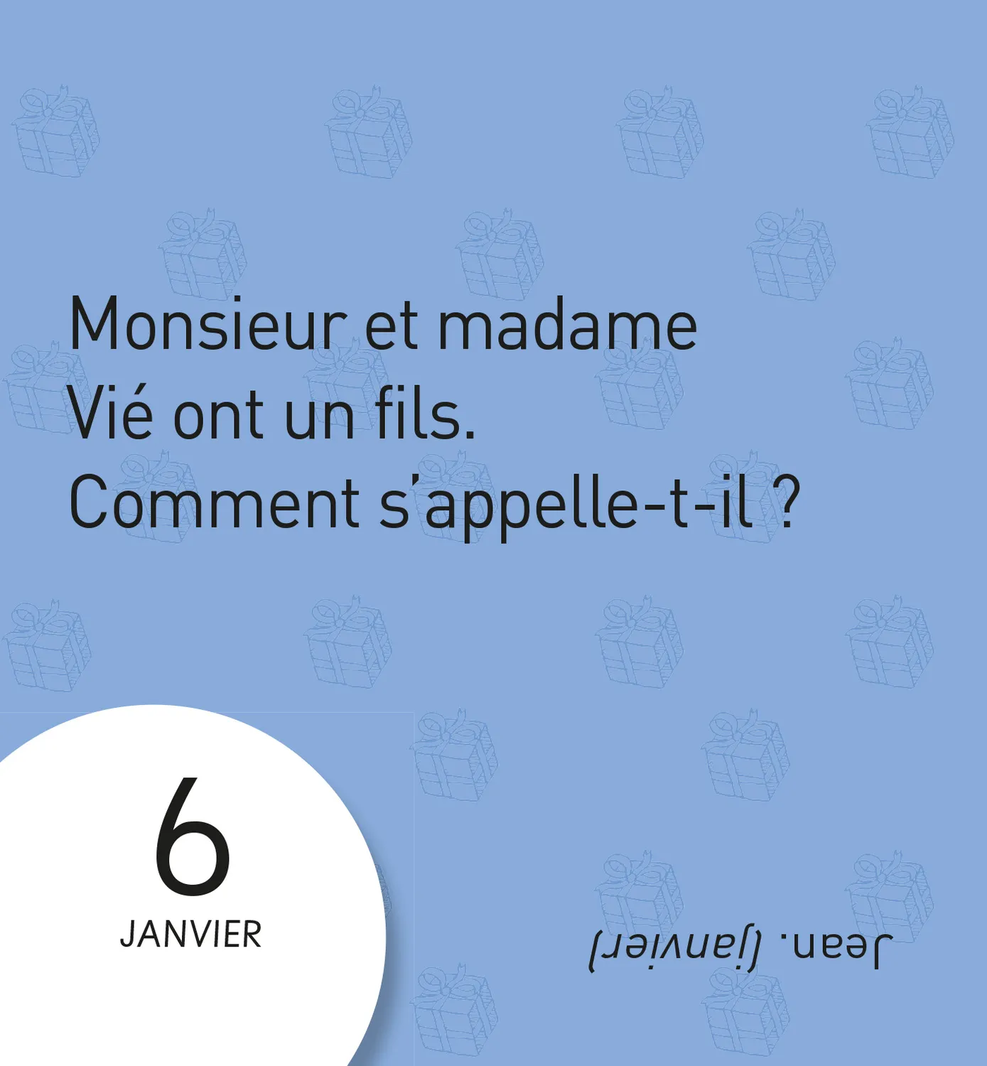 Frigobloc Monsieur et Madame mini calendrier 365 blagues