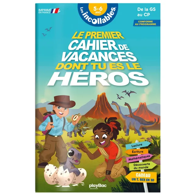 Les Incollables GS au CP 2026 cahier de vacances 5/6 ans héros